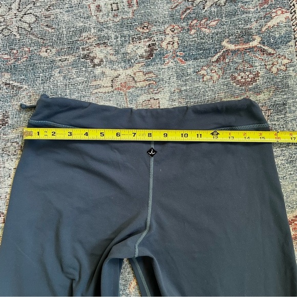 Vintage prana wide leg cropped yoga capri pants in blue | size medium - Picture 6 of 9